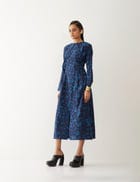 LARA DRESS - NAVY view 2