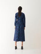 LARA DRESS - NAVY view 3