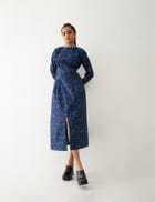 LARA DRESS - NAVY view 4