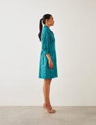 LISA DRESS - TEAL view 3