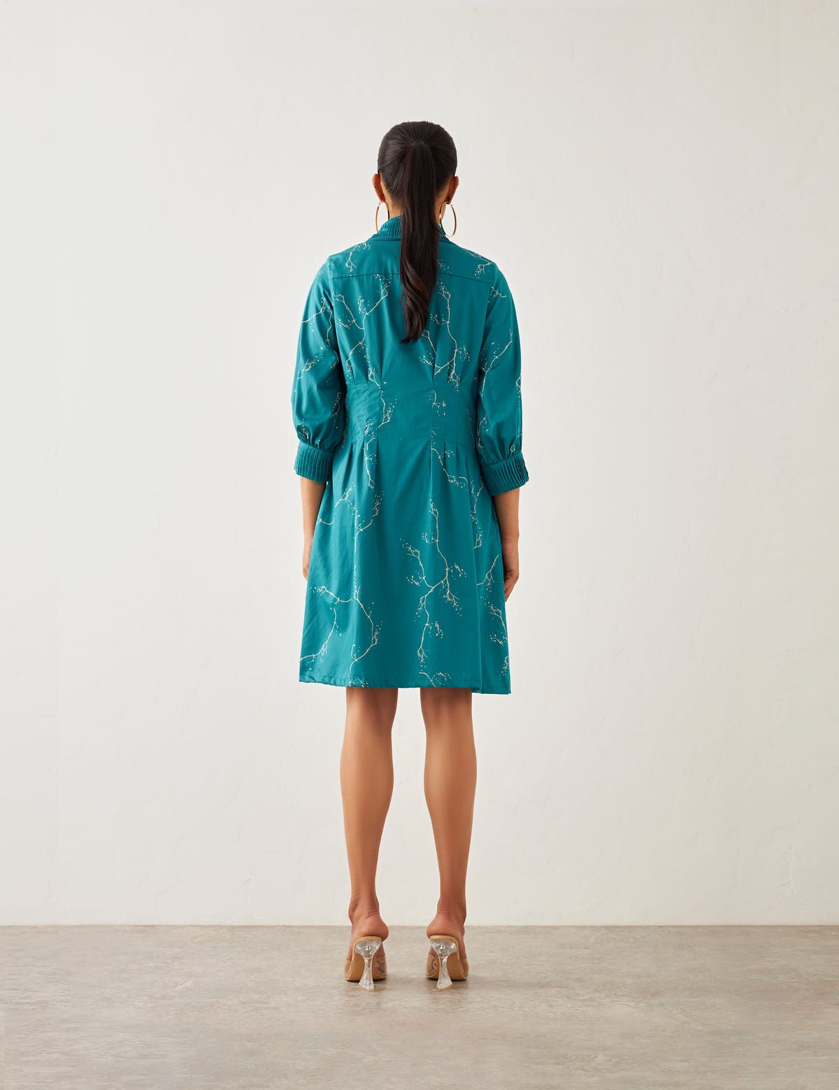 LISA DRESS - TEAL - image 4