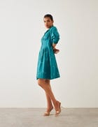 LISA DRESS - TEAL view 5