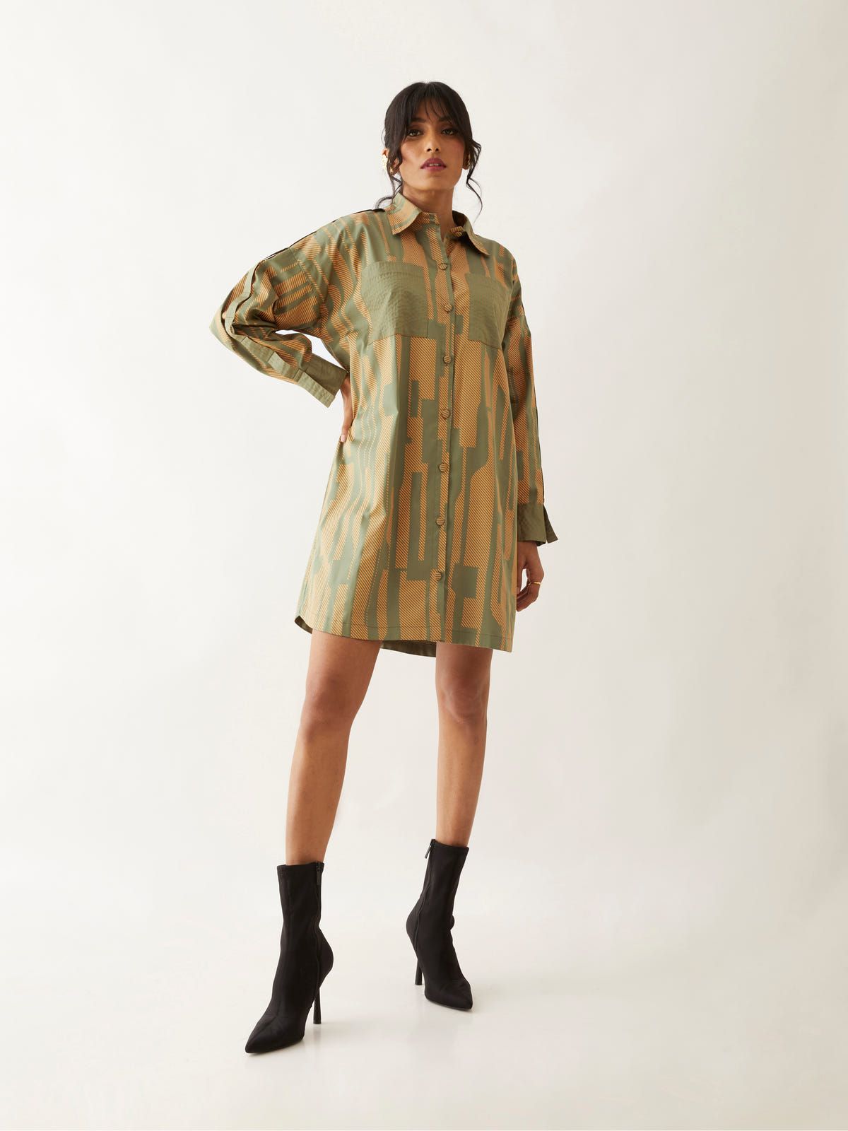 ROONIE DRESS - SAGE - image 1