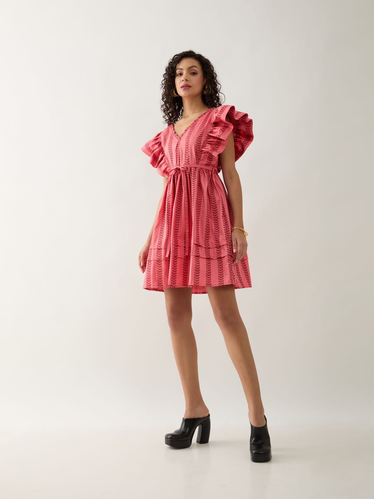GALA DRESS - SALMON - image 2