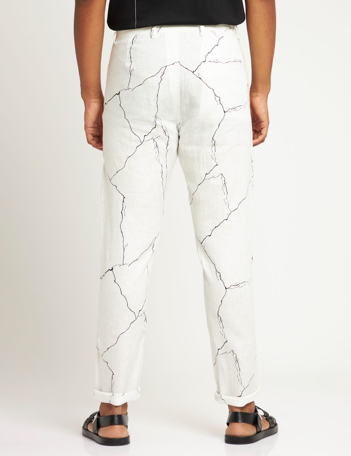 TOCO - TROUSER - MARBLE - WHITE - image 3