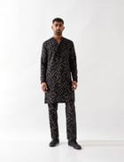AIDEN PATHWAY KURTA - BLACK view 1