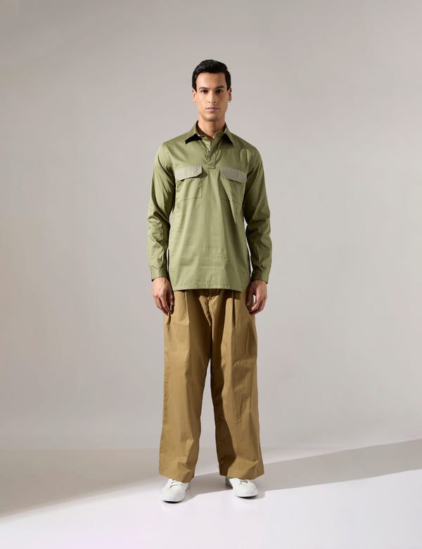 SON OF A NOBLE - SNOB — Russell Shirt - Sage - Look