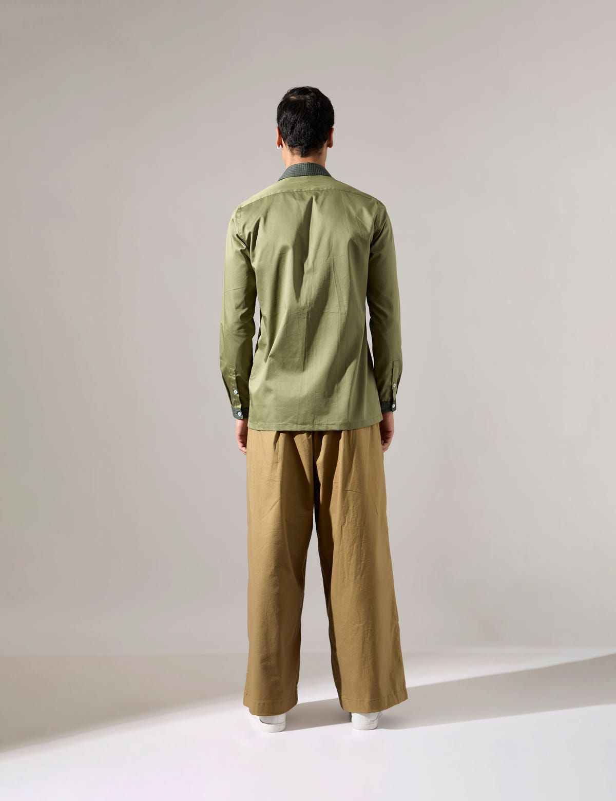 Russell Shirt - Sage - Look - image 3