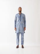 VINCENT SPACES KURTA SET - BLUE view 2