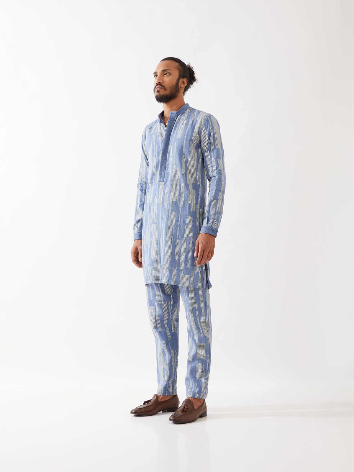 VINCENT SPACES KURTA SET - BLUE - image 3