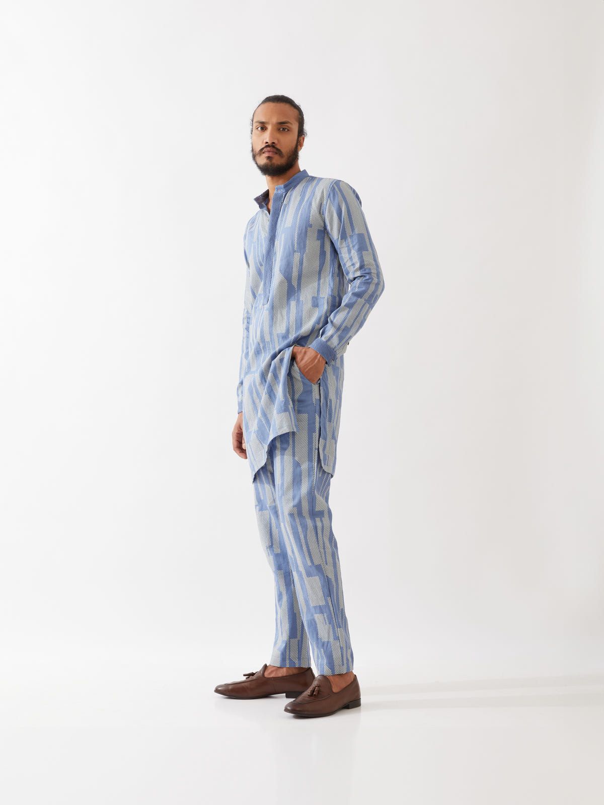VINCENT SPACES KURTA SET - BLUE - image 6