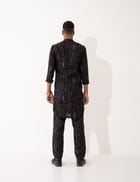 ZANDER BLOT KURTA - BLACK view 4