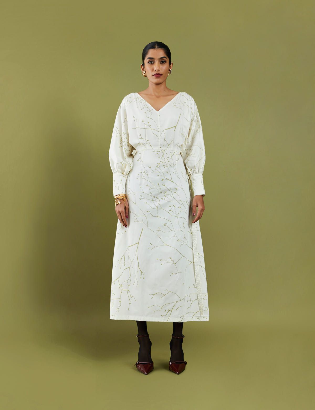 THEA DRESS - OFF WHITE - image 1