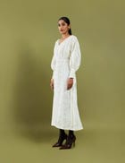 THEA DRESS - OFF WHITE view 2
