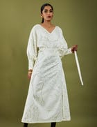 THEA DRESS - OFF WHITE view 5