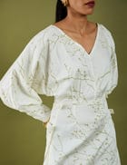 THEA DRESS - OFF WHITE view 6