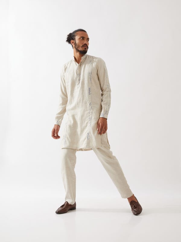 SON OF A NOBLE - SNOB — NOLAN KURTA SET - IVORY
