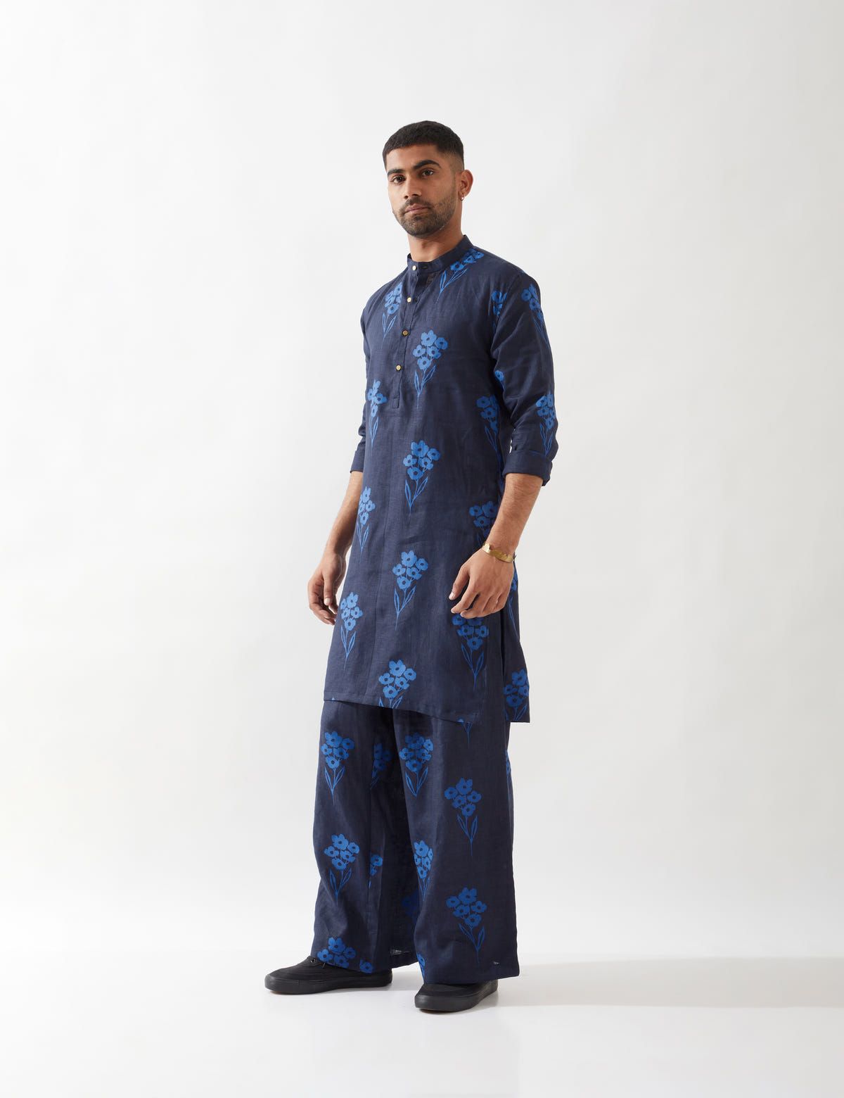 ZAYN FARM KURTA SET - NAVY - image 2