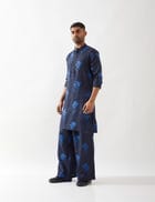 ZAYN FARM KURTA SET - NAVY view 2