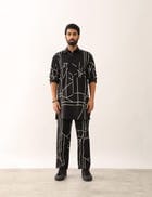 KABIR GLASS SHIRT SET - BLACK view 2
