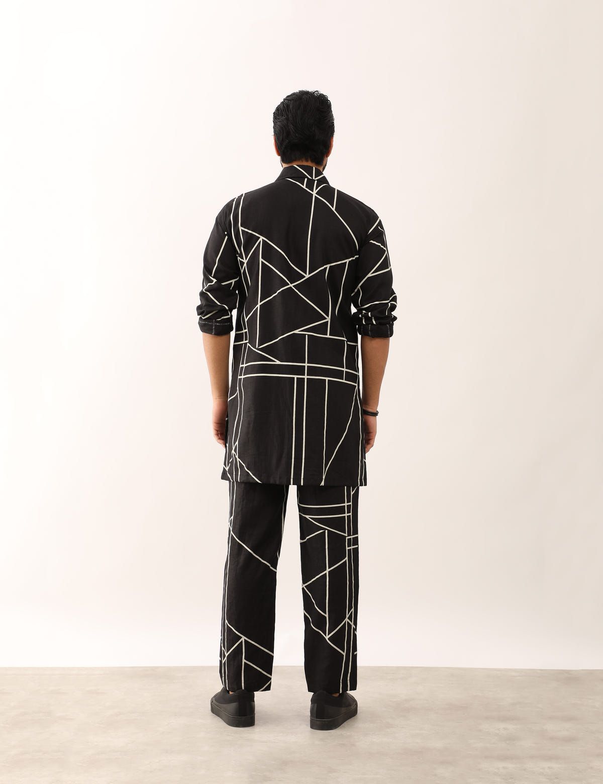 KABIR GLASS SHIRT SET - BLACK - image 4