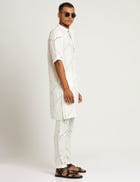 AAVIS KURTA MARBLE - WHITE view 2