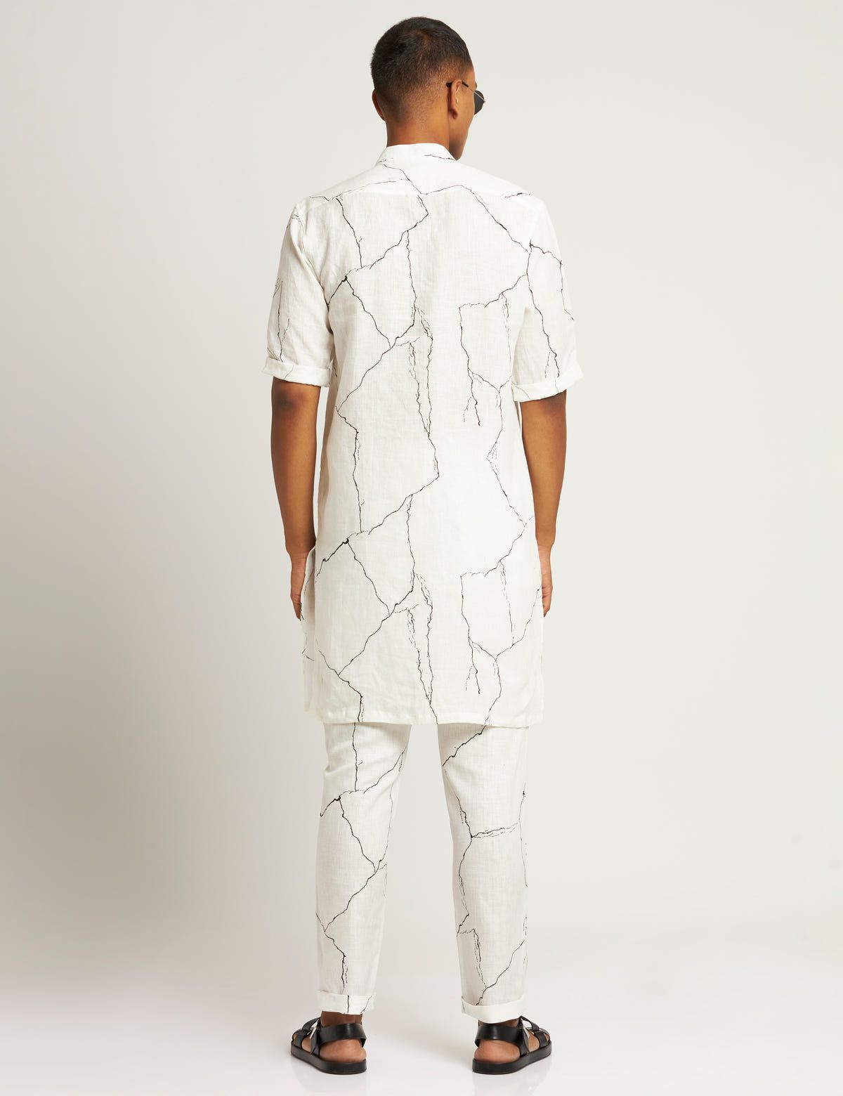 AAVIS KURTA MARBLE - WHITE - image 3
