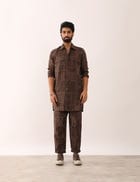 KARAN GATSBY SHIRT SET - BROWN view 1