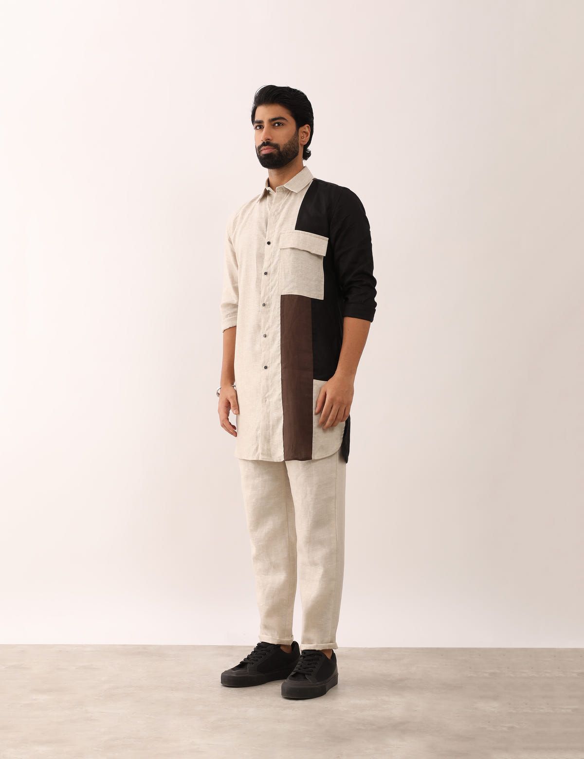 HITESH SHIRT SET - BROWN - image 1