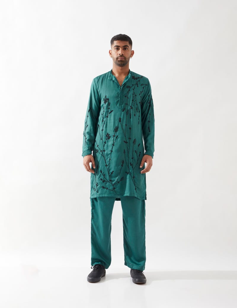 NECO KURTA SET - EMERALD