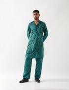 NECO KURTA SET - EMERALD view 5