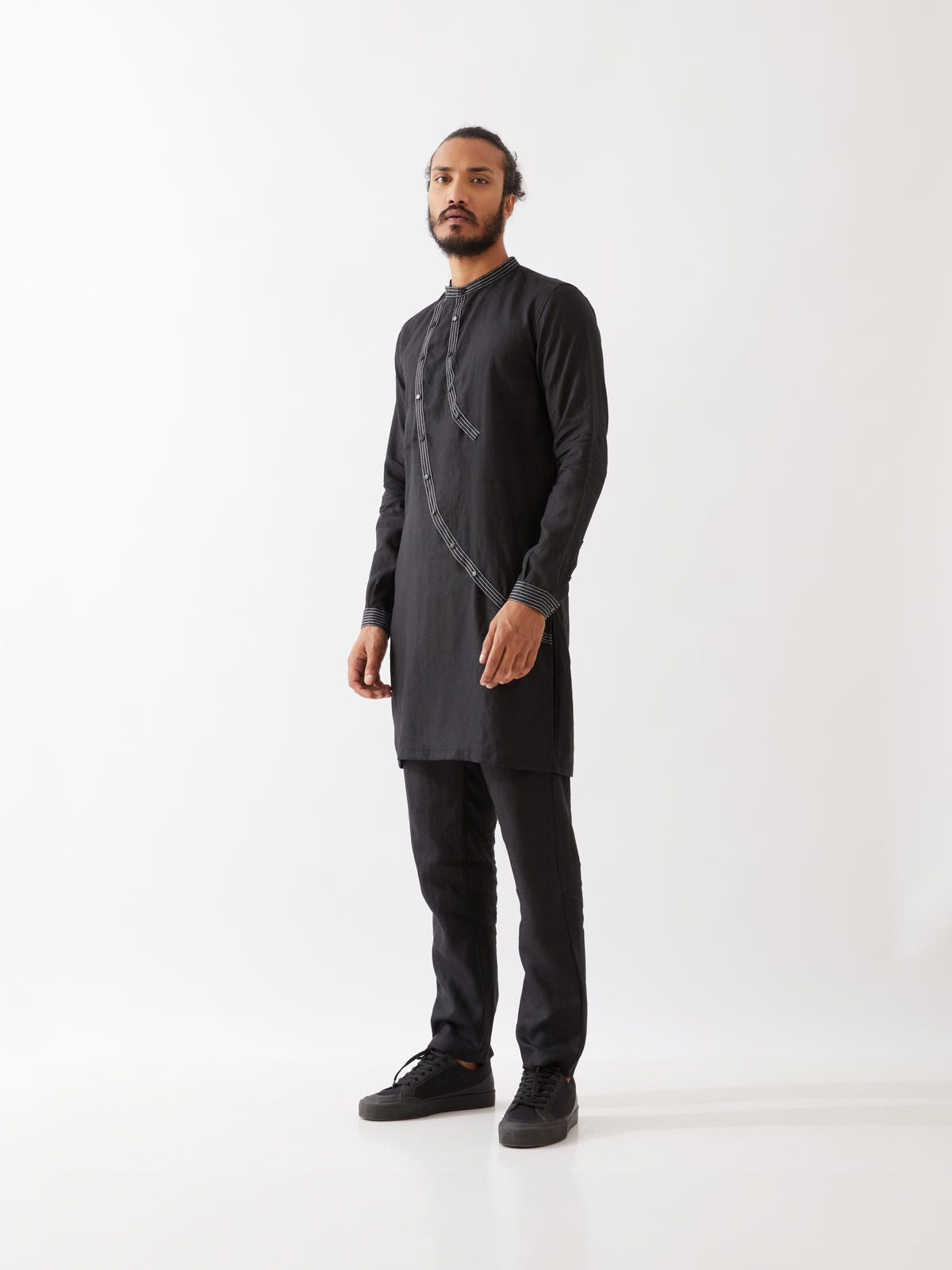 WAYLON KURTA SET - BLACK - image 3