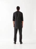WAYLON KURTA SET - BLACK view 4