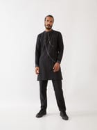 WAYLON KURTA SET - BLACK view 5