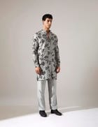 Quentin Paradise Kurta Set - Grey view 2