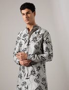 Quentin Paradise Kurta Set - Grey view 7