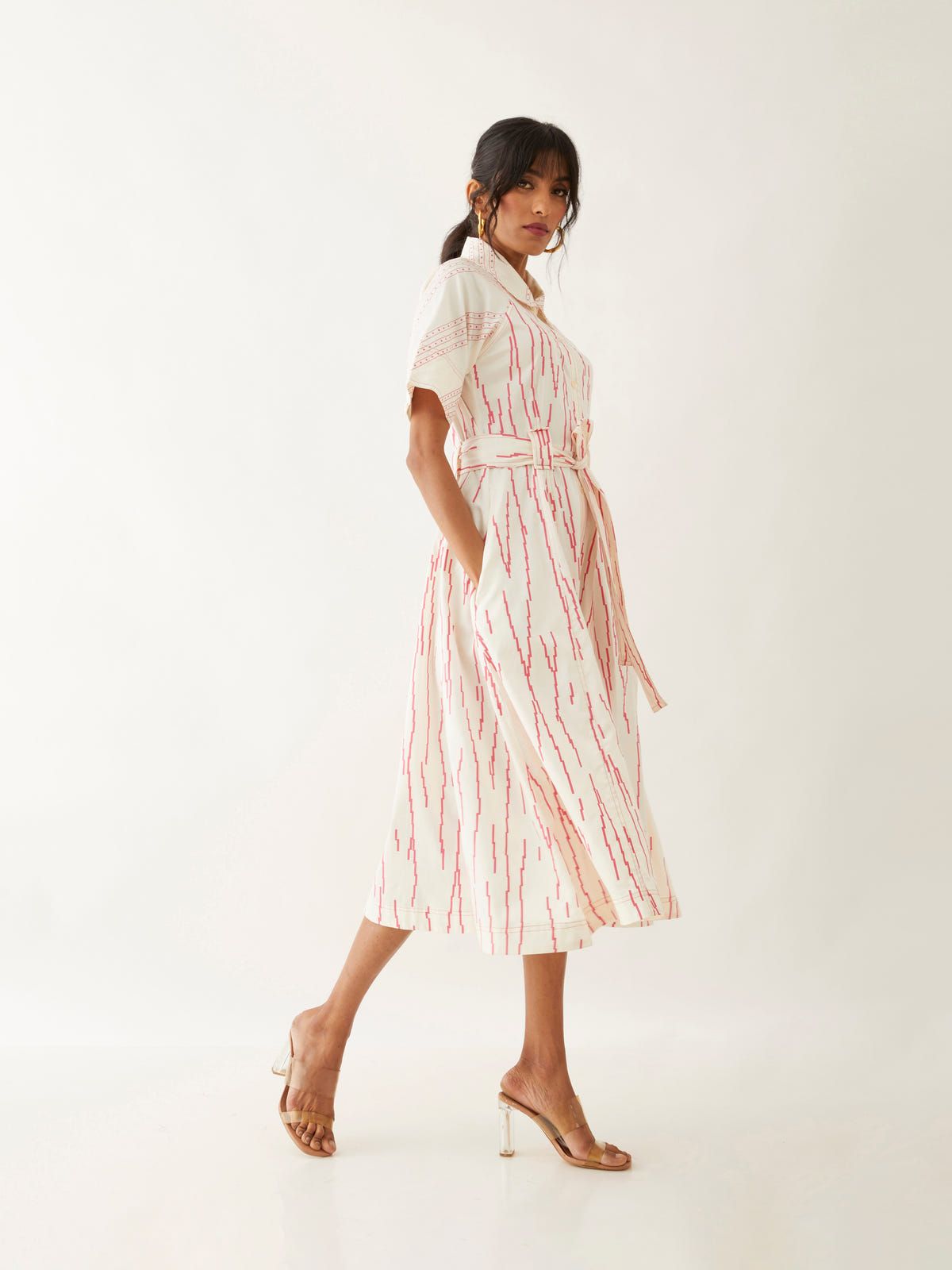 PLUME DRESS - OFF WHITE - image 2