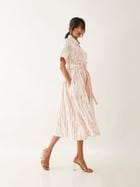 PLUME DRESS - OFF WHITE view 2