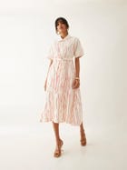 PLUME DRESS - OFF WHITE view 3