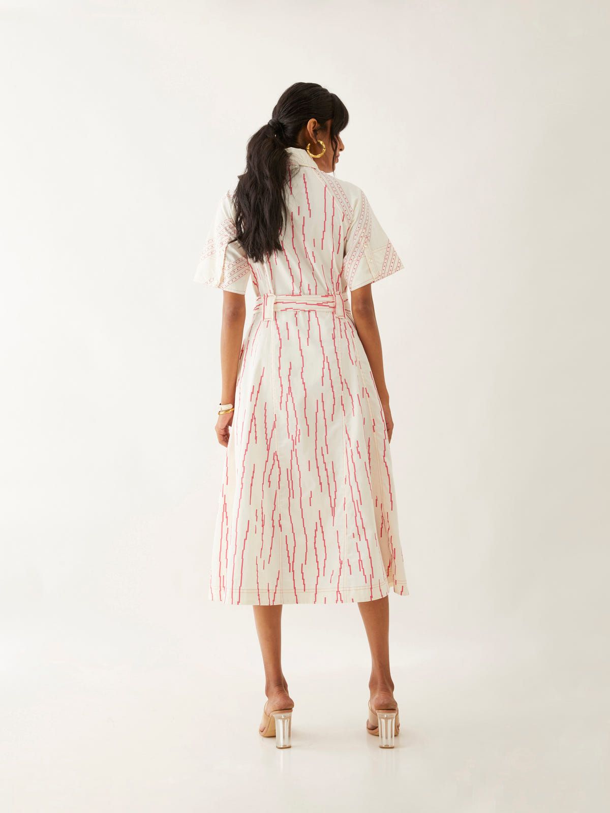 PLUME DRESS - OFF WHITE - image 4