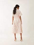 PLUME DRESS - OFF WHITE view 4