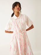 PLUME DRESS - OFF WHITE view 5