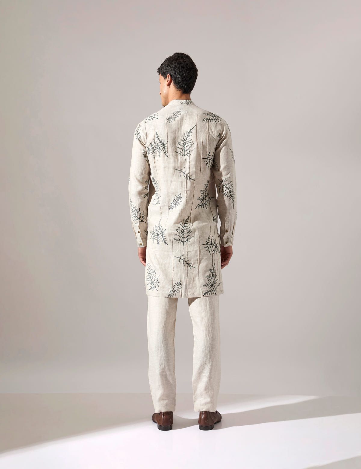 Amos Fern Kurta Set - Ivory - image 3