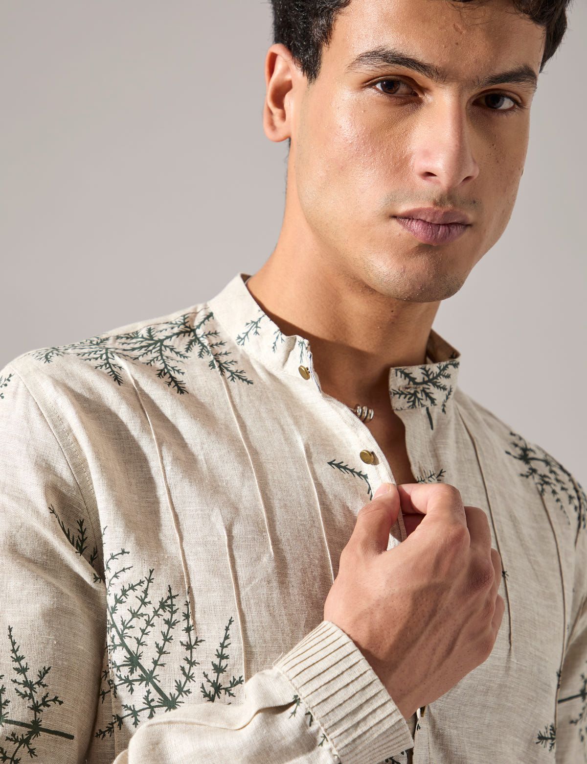Amos Fern Kurta Set - Ivory - image 5
