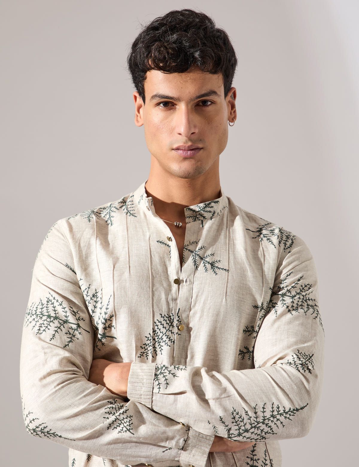 Amos Fern Kurta Set - Ivory - image 6
