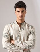 Amos Fern Kurta Set - Ivory view 6