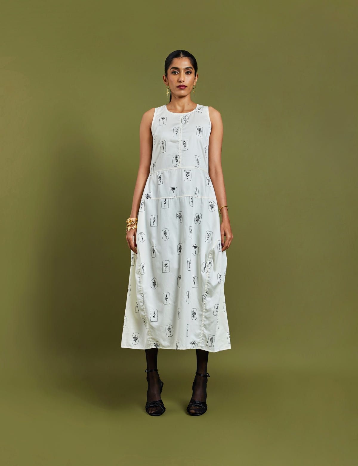 GRASSE DRESS  - OFF WHITE - image 1