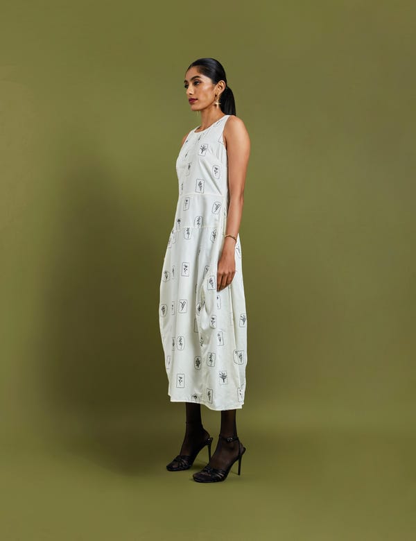 SON OF A NOBLE - SNOB — GRASSE DRESS  - OFF WHITE