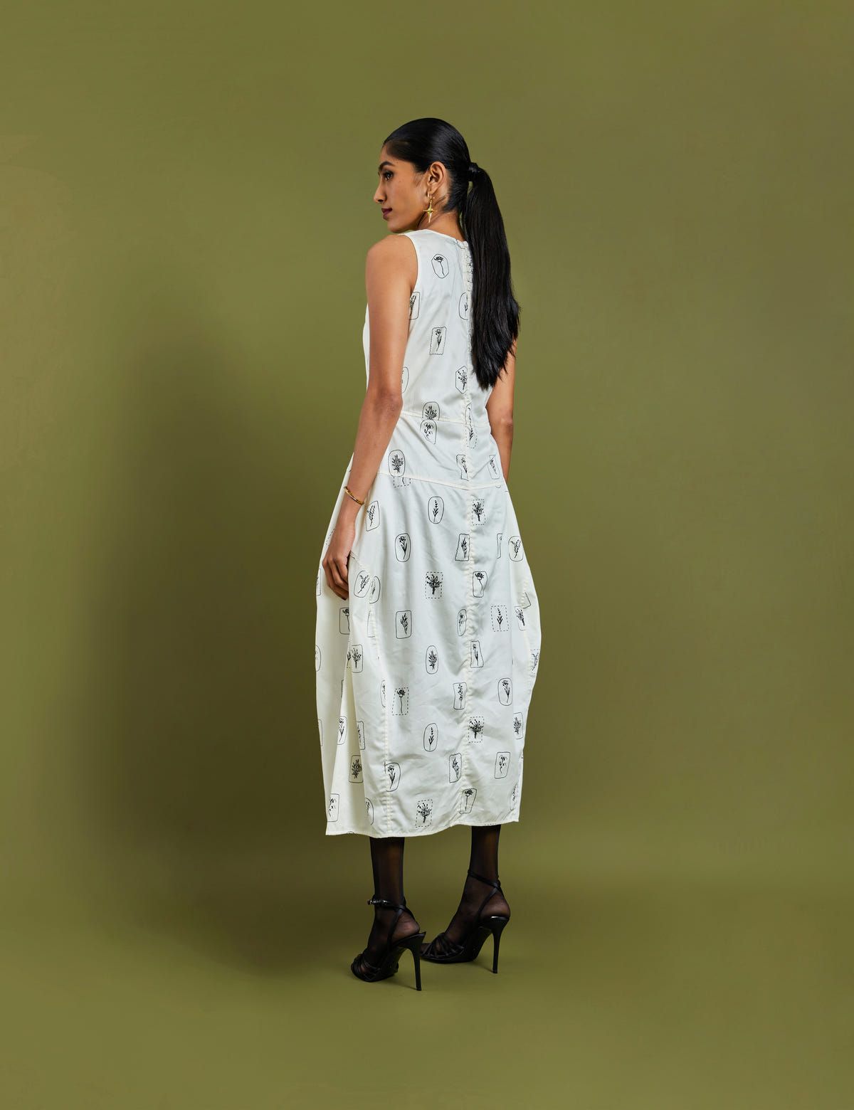 GRASSE DRESS  - OFF WHITE - image 3
