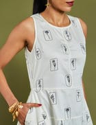 GRASSE DRESS  - OFF WHITE view 5